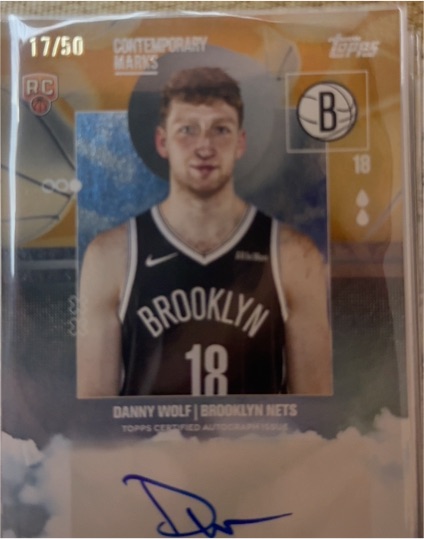 2025-26 Topps #CM-DW Danny Wolf Contemporary Marks — front