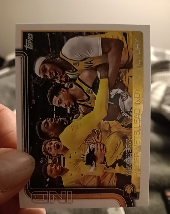 2025-26 Topps Basketball #280 Pacer Vets Lead Indy to Victory — front
