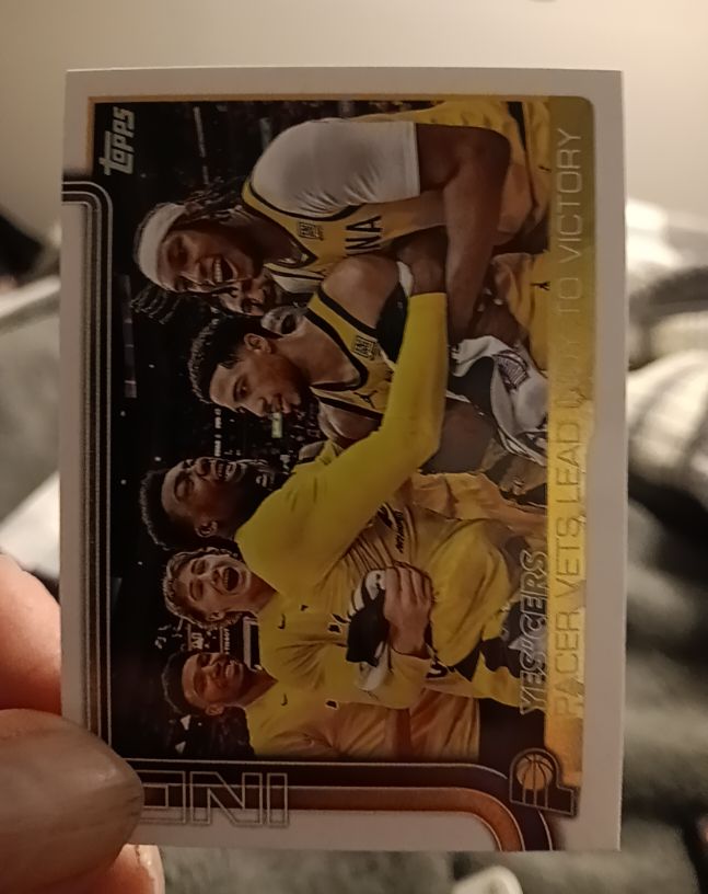 2025-26 Topps #280 Yes'Cers: Pacer Vets Lead Indy To Victory — front