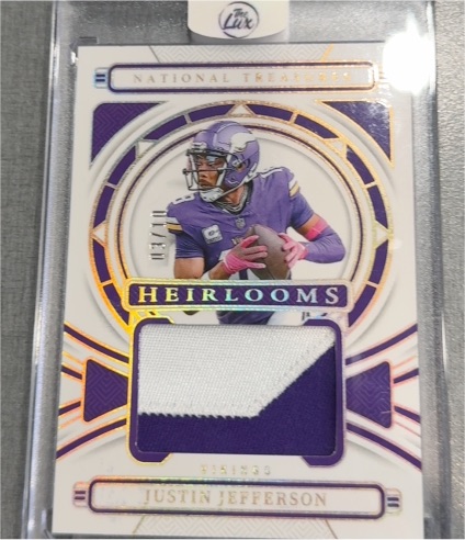 2024 Panini National Treasures Heirlooms #Justin Jefferson — front