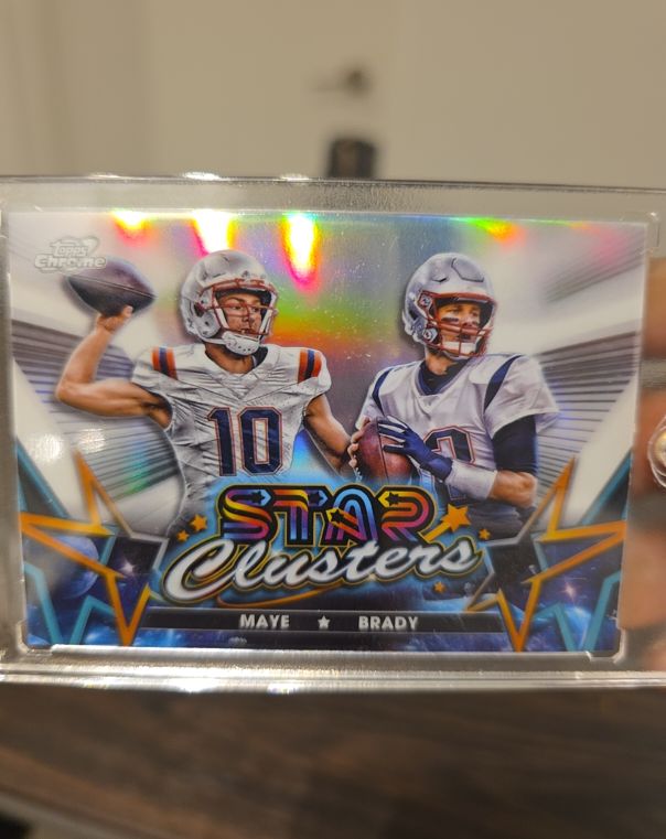 2024 Topps Chrome Star Clusters #SCL-10 Maye / Brady — front