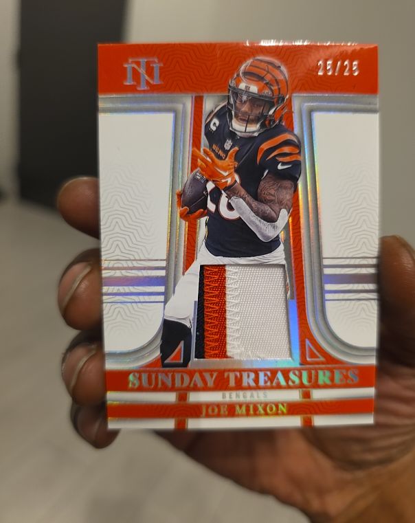 2023 Panini National Treasures Sunday Treasures #STR-JM Joe Mixon — front