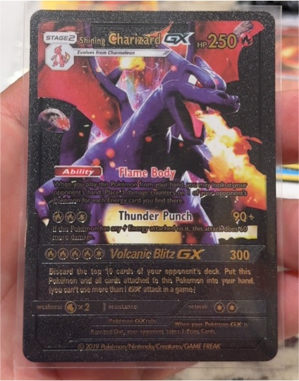 2019 Pokémon Shining Charizard GX SV49 — front