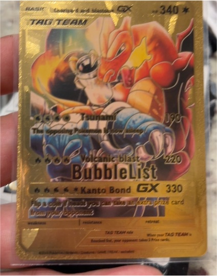 2024 Pokémon Charizard & Blastoise Tag Team GX #340 — front