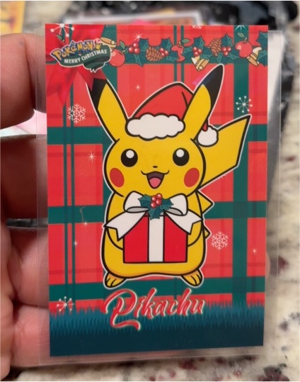 2024 Pokemon Christmas Database #030 Pikachu — front