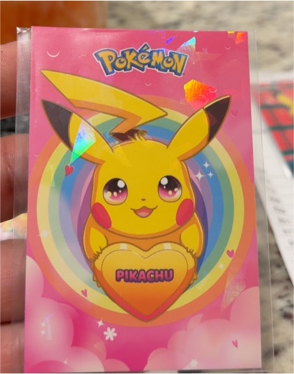 Electric Pikachu Database Pikachu Valentines Cracked Ice Holo — front