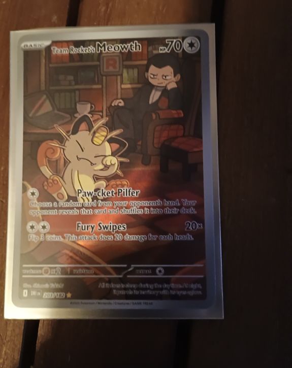 2025 Pokémon #203 Team Rocket's Meowth — front