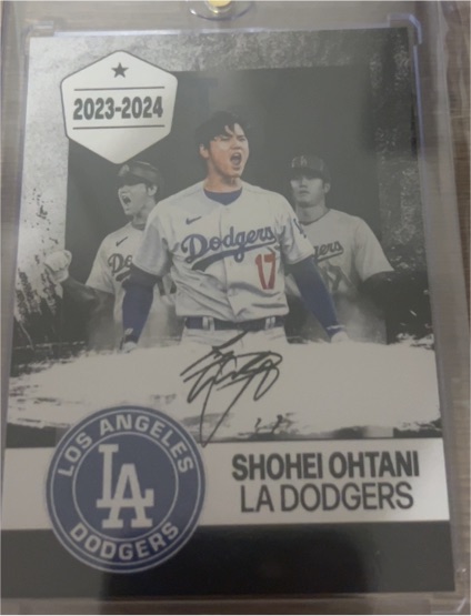 2023 Unbranded Shohei Ohtani LA Dodgers Tribute Card — front