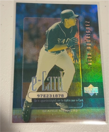 2001 Upper Deck E-Card #E2 Alex Rodriguez — front