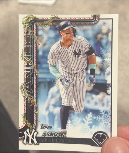 2025 Topps Holiday #H161 Aaron Judge — front