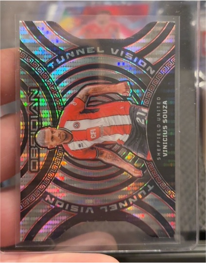 2023-24 Panini Obsidian Tunnel Vision Vinicius Souza — front