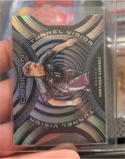 2023-24 Panini Obsidian Tunnel Vision Santiago Gimenez — front