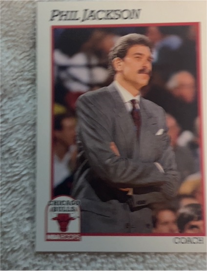 1991-92 Hoops #224 Phil Jackson Chicago Bulls — front