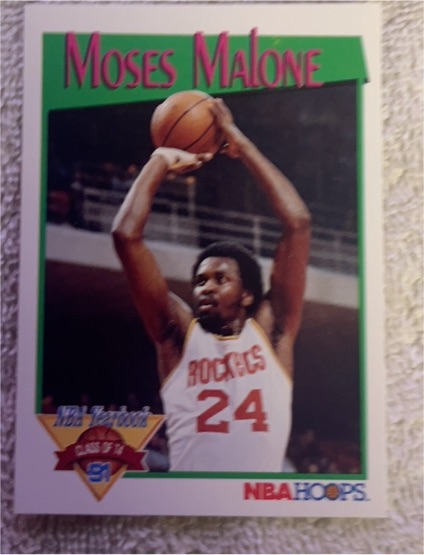 1991-92 Hoops #323 Moses Malone — front