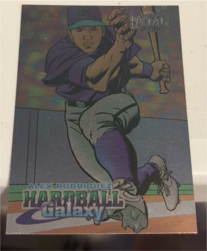 1998 Fleer Metal Universe Hardball Galaxy #214 Alex Rodriguez — front
