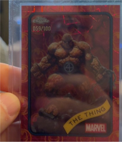 2025 Topps Chrome Marvel #059 The Thing — front