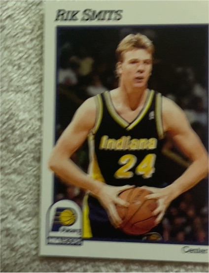 1991-92 Hoops #88 Rik Smits — front
