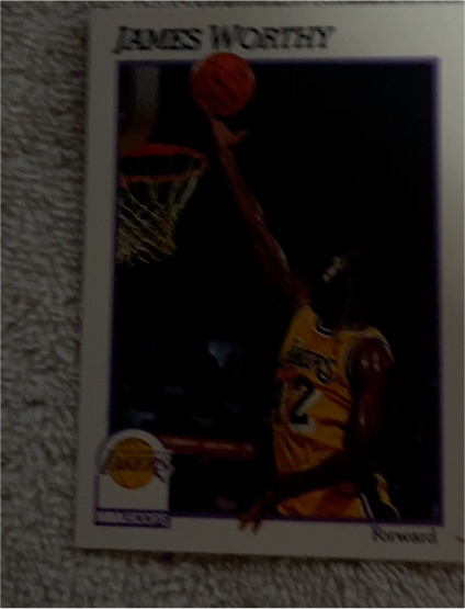 1991-92 Hoops #106 James Worthy — front