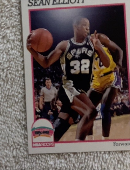 1991-92 Hoops #190 Sean Elliott — front