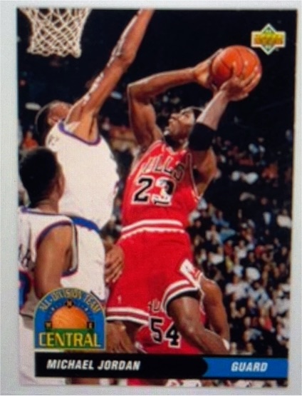 1992-93 Upper Deck #AD9 Michael Jordan All-Division Team — front