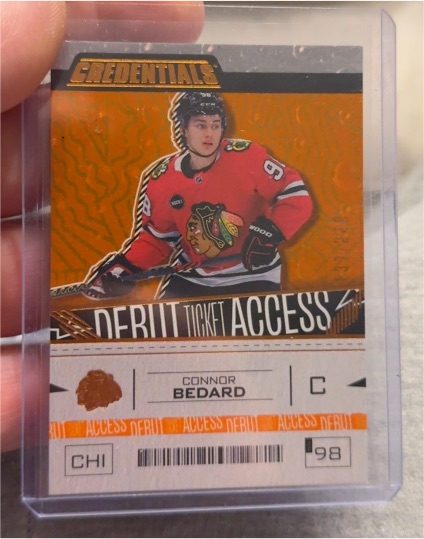 2023-24 UD Credentials #198 Connor Bedard — front