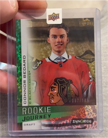 2023-24 Upper Deck Synergy #RJ-12 Connor Bedard Rookie Journey Draft — front