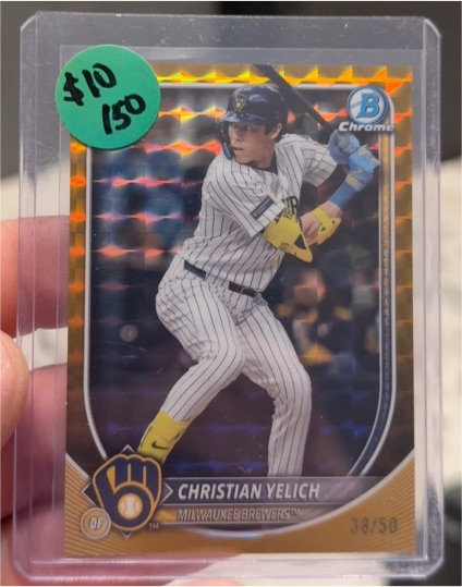2025 Bowman Chrome #38 Christian Yelich — front