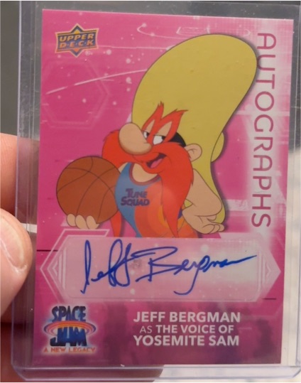 2021 Upper Deck Space Jam A New Legacy Pink Signatures #S-JE Jeff Bergman as Yosemite Sam — front