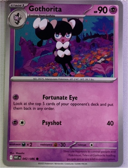 2023 Pokémon Scarlet & Violet White Flare #042 Gothorita — front