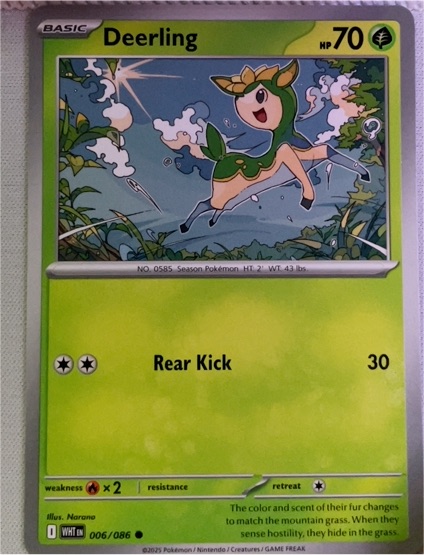 2025 Scarlet & Violet White Flare #006 Deerling — front