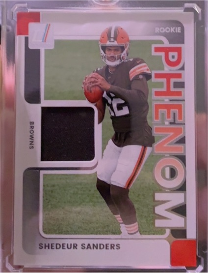 2025 Panini Donruss #RPJ-SSS Shedeur Sanders Rookie Phenom Patch — front
