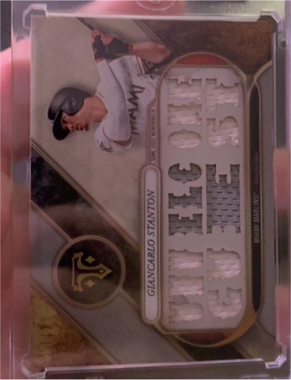 2017 Topps Triple Threads Relics #TTR-GS1 Giancarlo Stanton — front