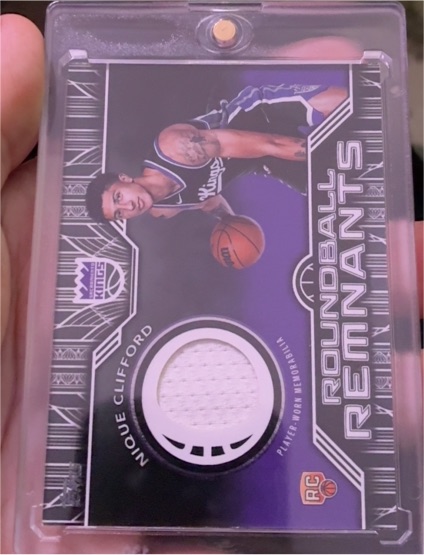 2025-26 Topps Roundball Remnants #RRR-NC Nique Clifford — front