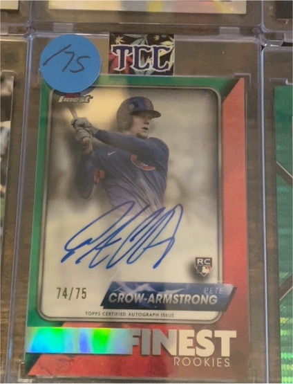 2022 Topps Finest #74 Pete Crow-Armstrong — front