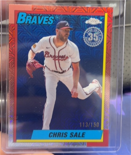 2025 Topps Series 2 Silver Pack 1990 Chrome Mojo #T90C-109 Chris Sale — front
