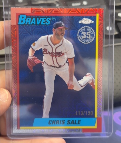 2025 Topps Chrome 1990 35th Anniversary #T90C-109 Chris Sale — front
