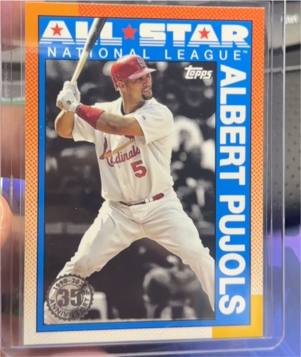 2025 Topps Series 2 1990 Topps Baseball 35th Anniversary #90AS-38 Albert Pujols — front