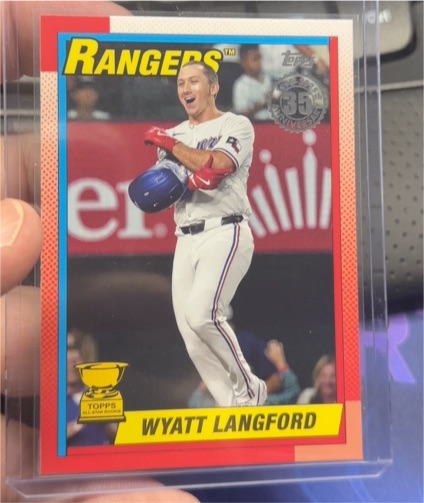 2025 Topps Series 2 35th Anniversary #90B2-35 Wyatt Langford — front