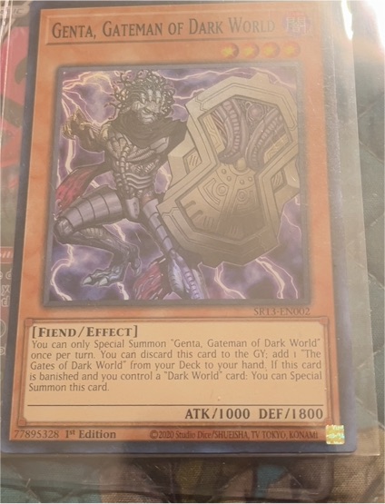 2020 Yu-Gi-Oh! SR13-EN002 Genta, Gateman of Dark World — front