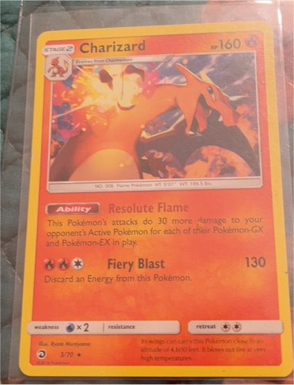 2018 Pokémon #3 Charizard — front
