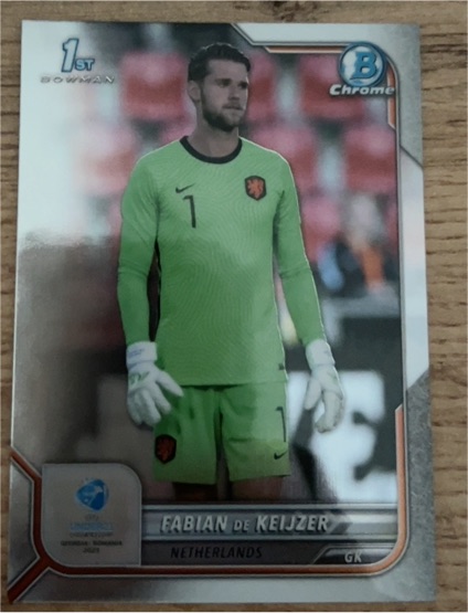 2022 Bowman Chrome Road to UEFA U-21 Euro #34 Fabian de Keijzer — front