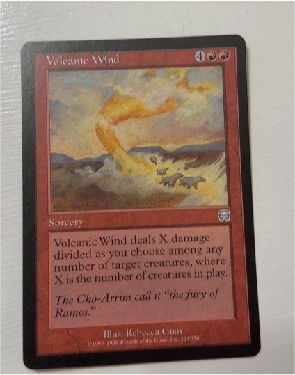 1999 Magic: The Gathering #23 Volcanic Wind — front