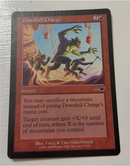 2000 Magic: The Gathering #79 Downhill Charge — front