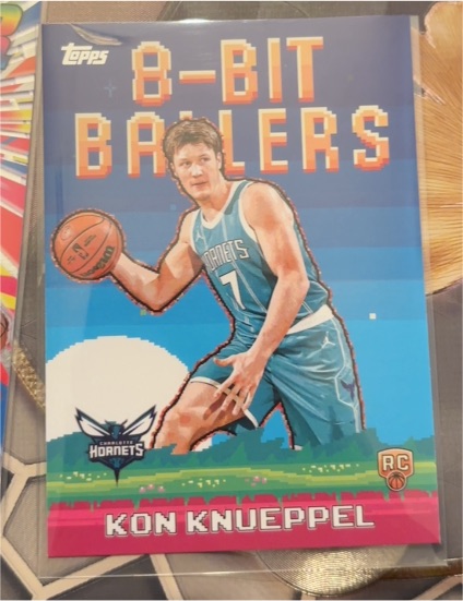 2025-26 Topps #8B-34 Kon Knueppel 8-Bit Ballers Rookie Card — front