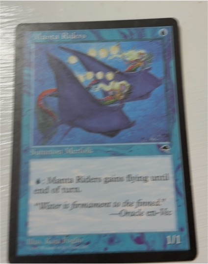 1997 Magic: The Gathering Tempest #74 Manta Riders — front
