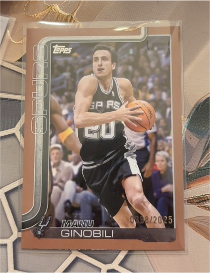 2025-26 Topps #262 Manu Ginobili — front