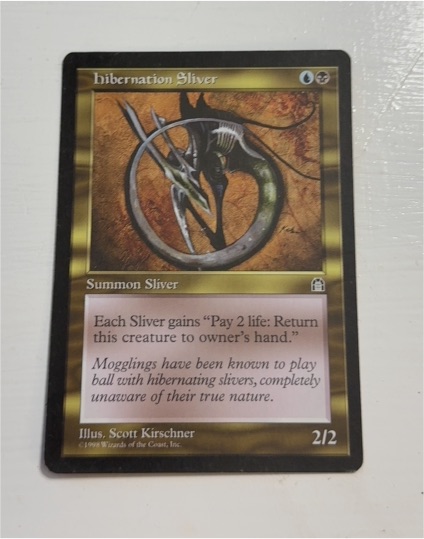 1998 Magic: The Gathering Hibernation Sliver — front