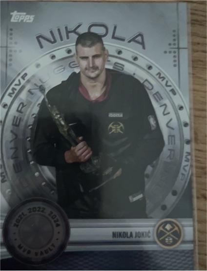 2025-26 Topps #MVP-1 Nikola Jokić MVP Vault — front