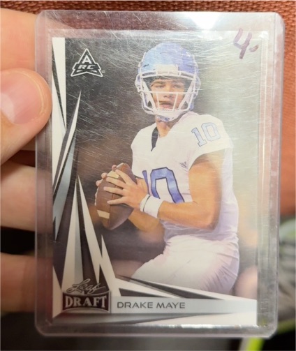 2023 Leaf Draft #B2-4 Drake Maye — front