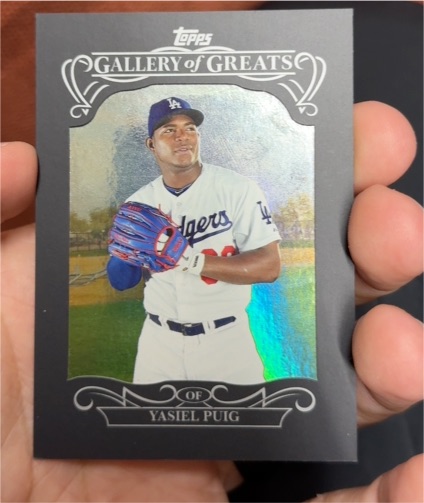 2015 Topps Gallery of Greats #GG-11 Yasiel Puig — front